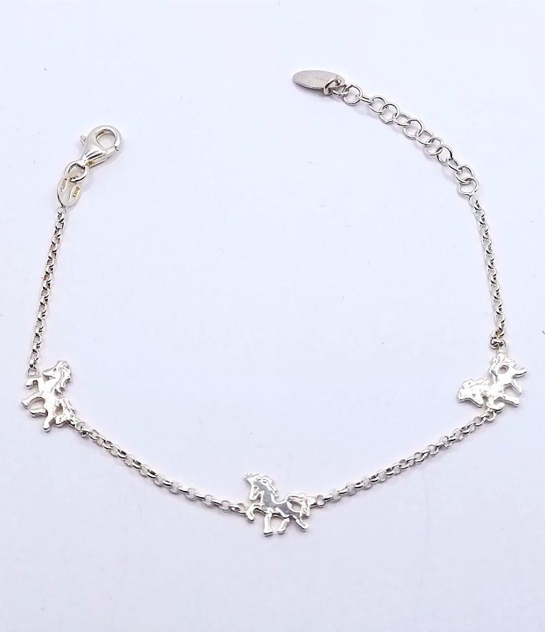 Pulsera Plata BRN23841 Caballo