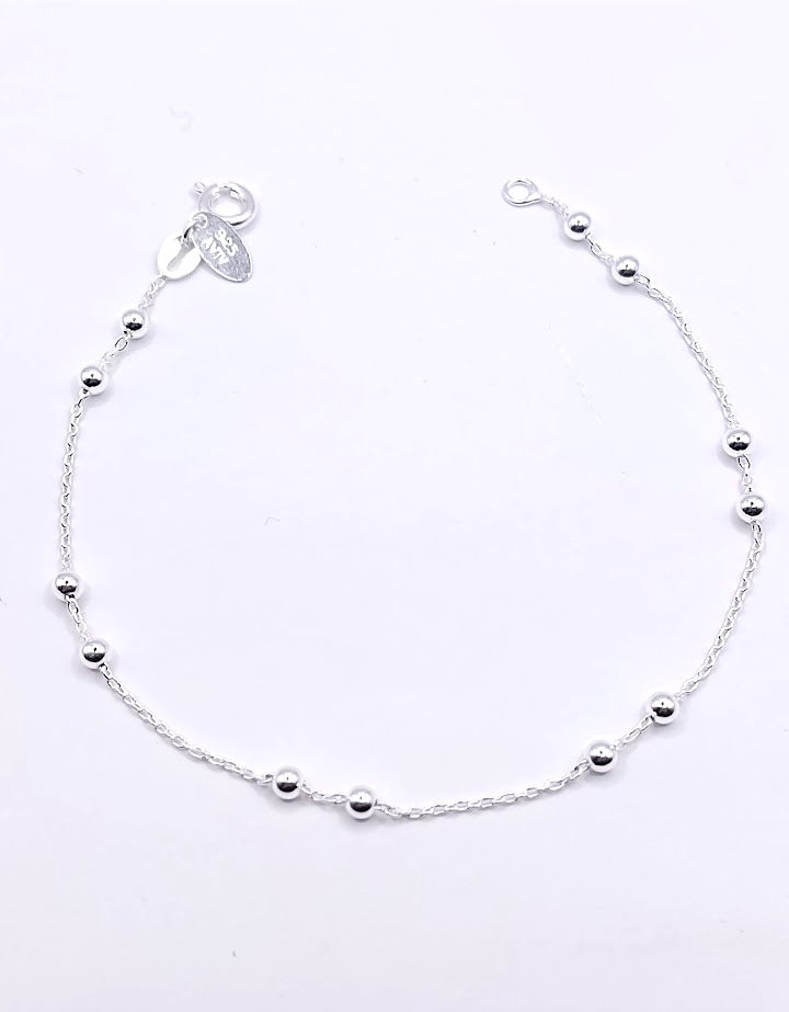 Pulsera Plata BRN24477 Bolas