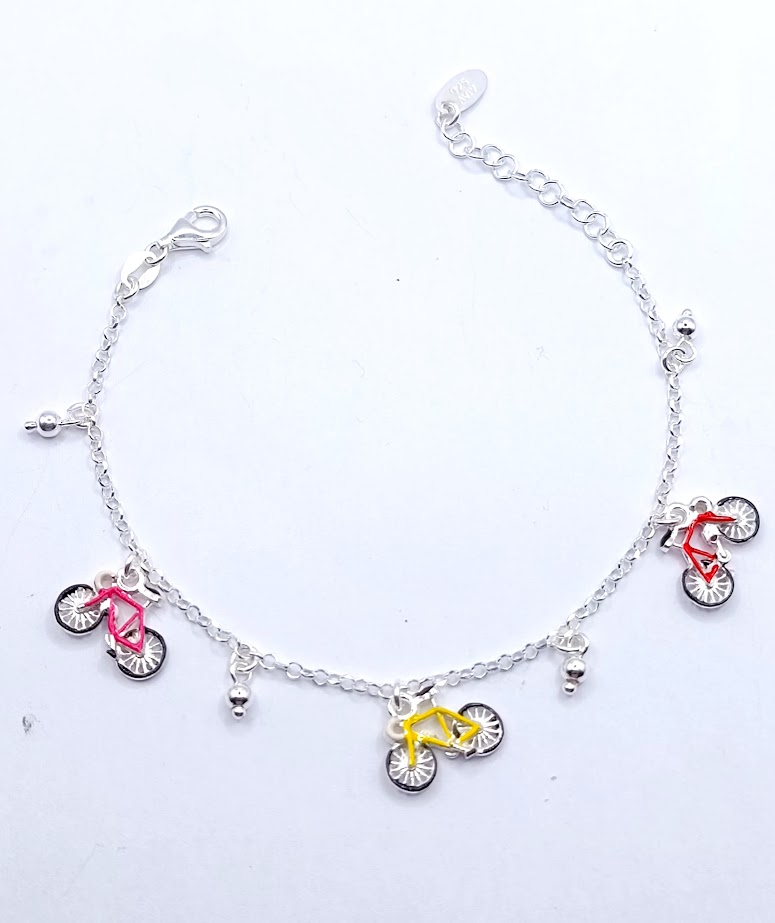 Pulsera Plata BRN25099 Bicicletas