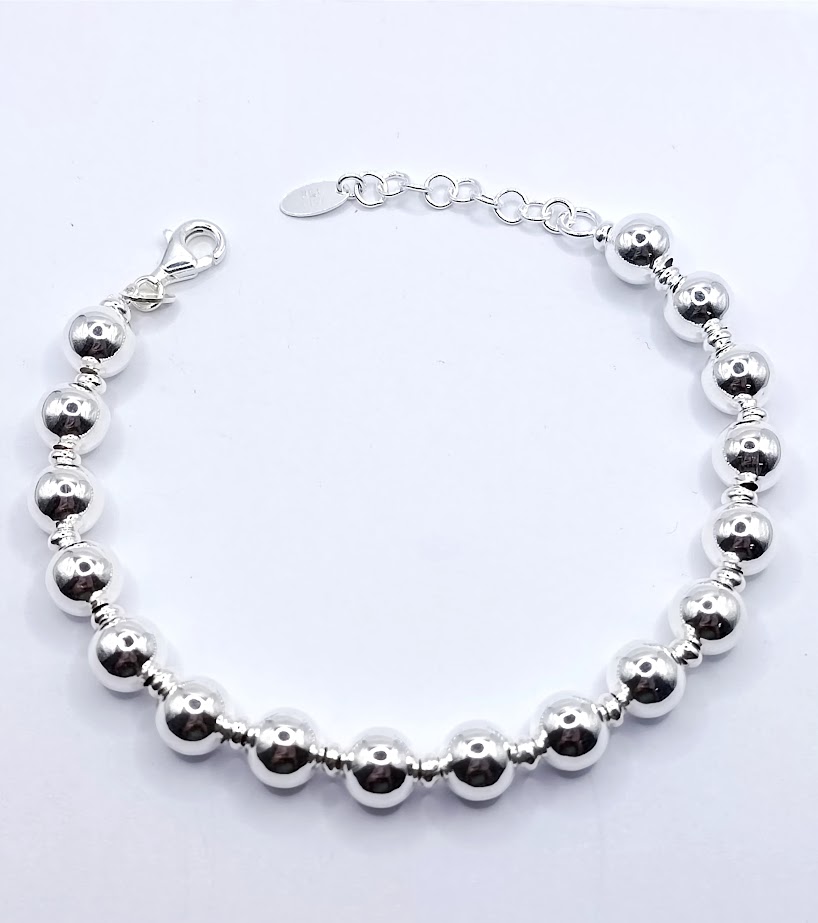 Pulsera Plata BRN19864 Bolas