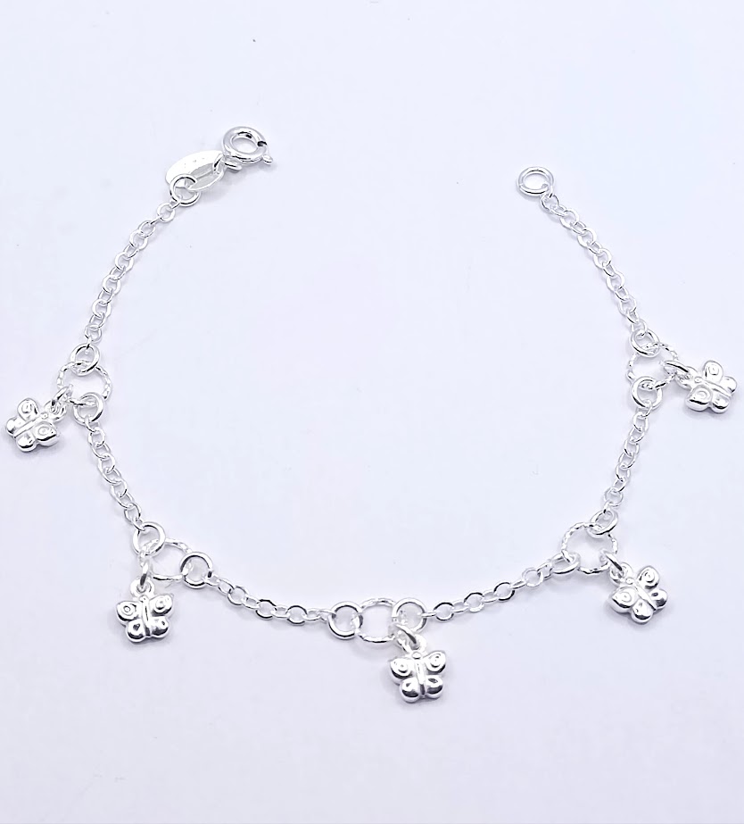 Pulsera Plata BRN14740 Mariposa