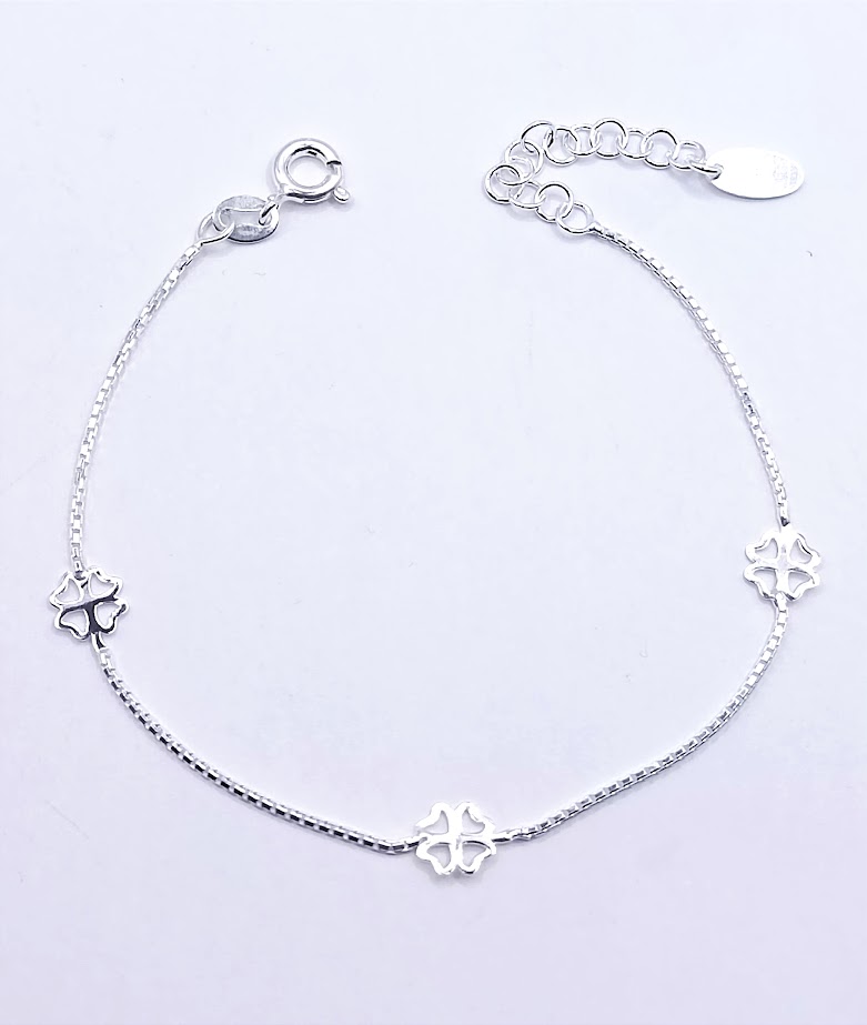 Pulsera Plata BRN16402 Trebol