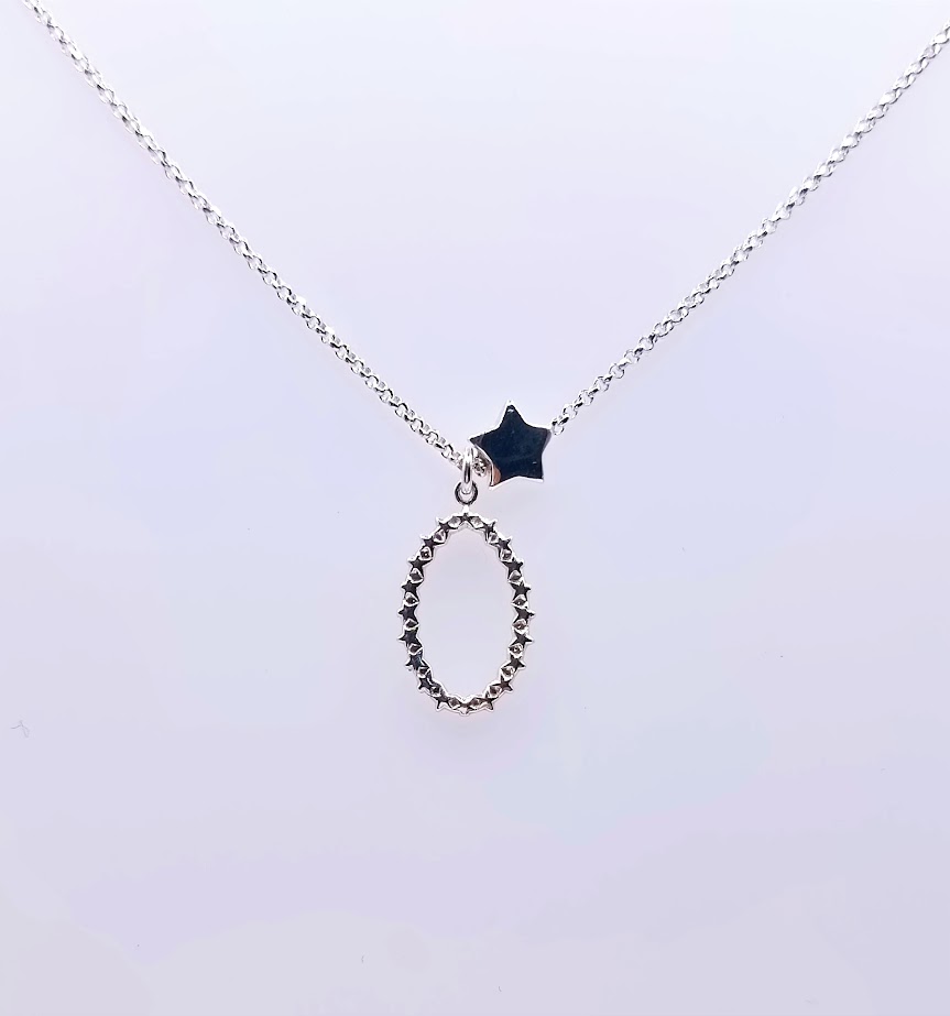 GIA11669 Collar Plata Estrellas