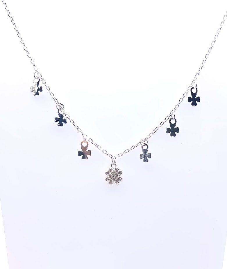 GIA11737 Collar Plata Trebol