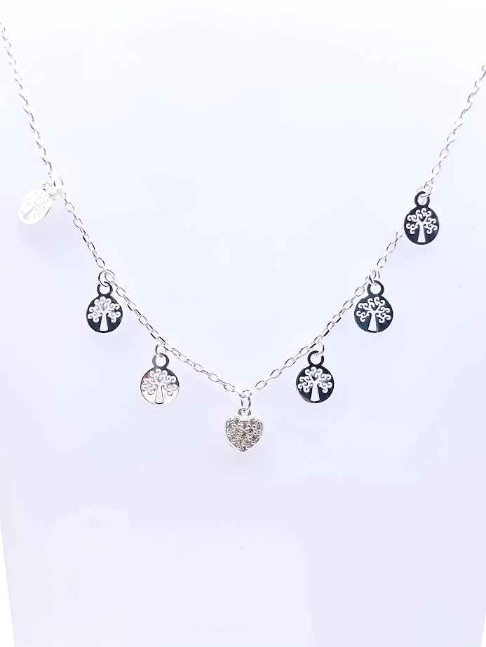 GIA11739 Collar Plata Arbol