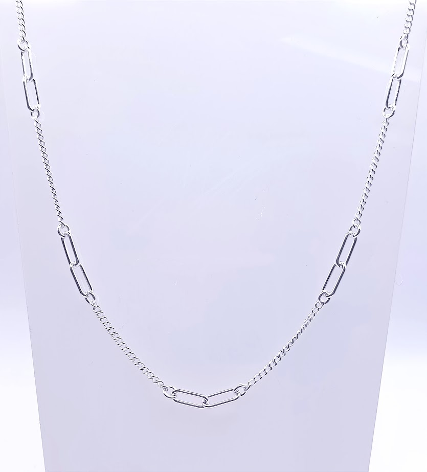 GIA14097 Collar Plata Eslabons