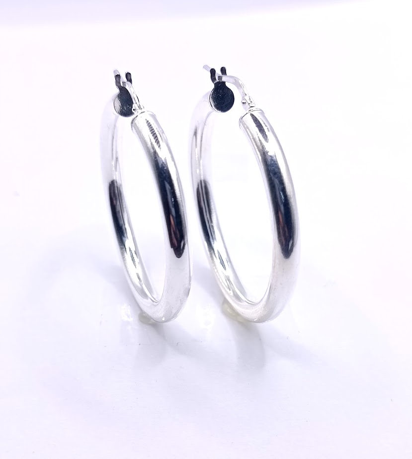 XOR01988 Aro Plata Argolla 4mx3cm 
