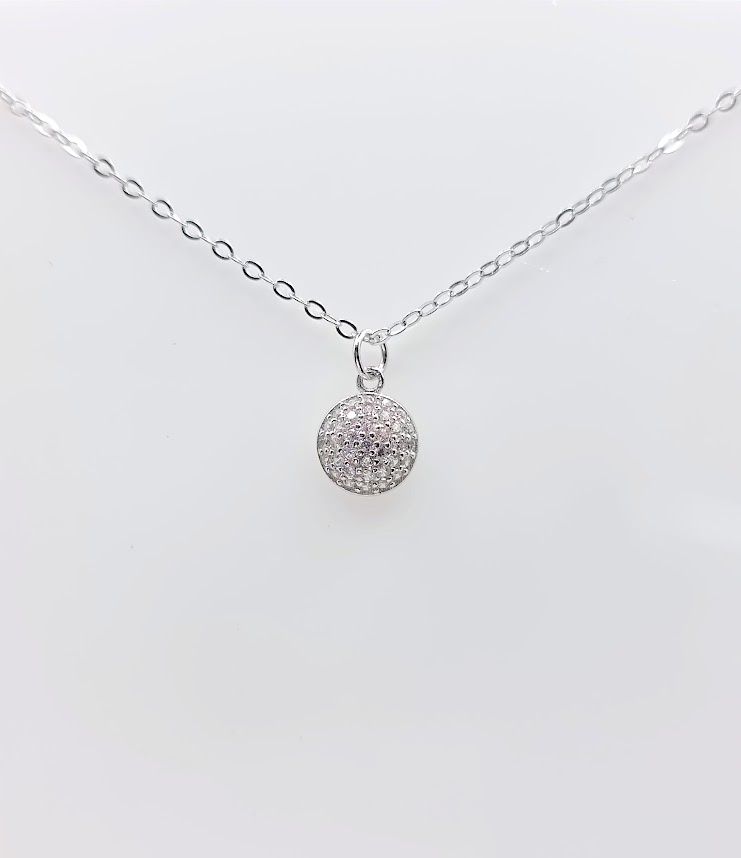 SWN11580-08 Collar Plata Rodio 