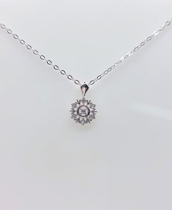 SWN13522 Collar Plata Rodio 