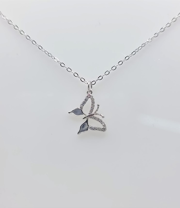 SWN13854 Collar Plata Rodio 