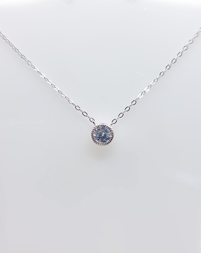 SWN11622-08 Collar Plata Rodio 