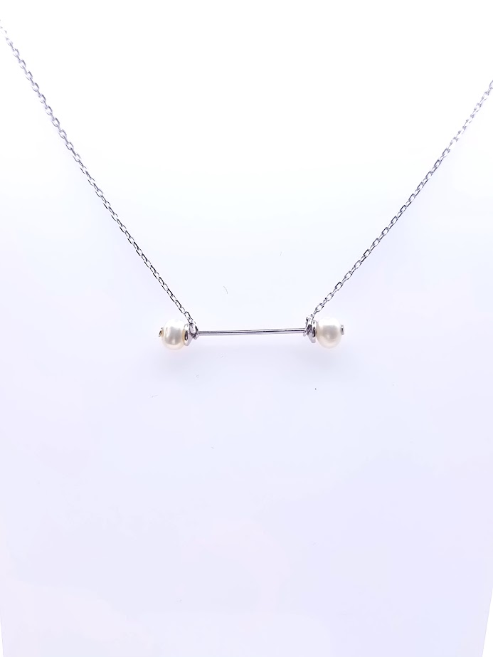 SAL2087 Collar Plata Rodio  