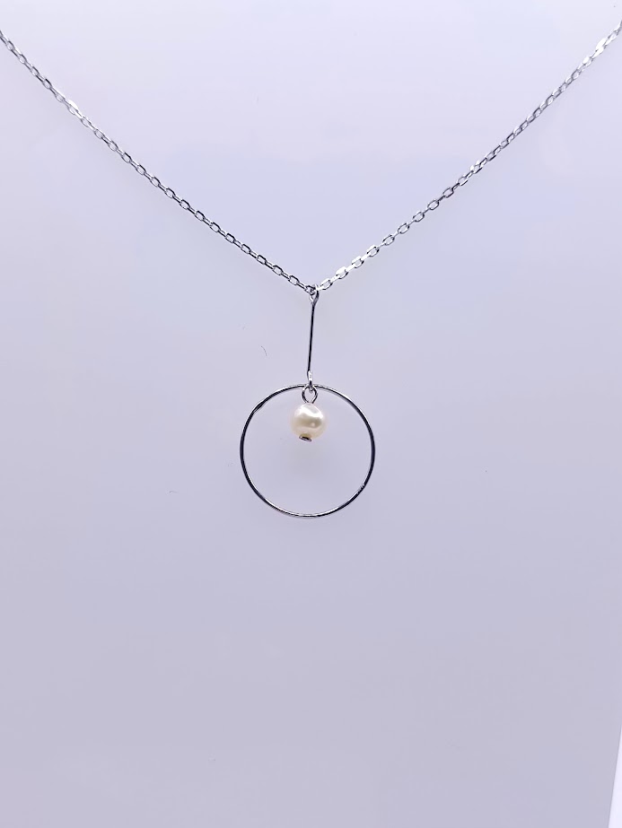 SAL2083 Collar Plata Rodio  