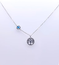 SAL1961 Collar Plata Rodio  Arbol