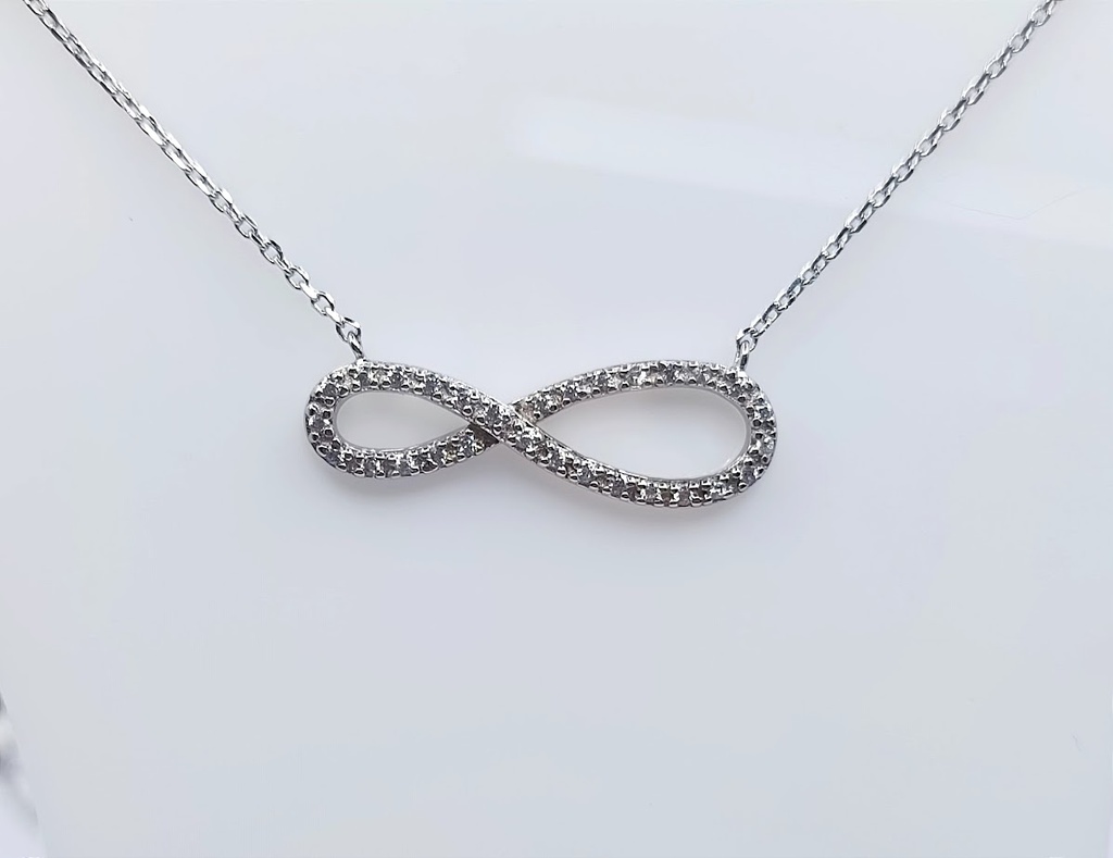 4429FNS1 Collar Plata Rodio  Infinito