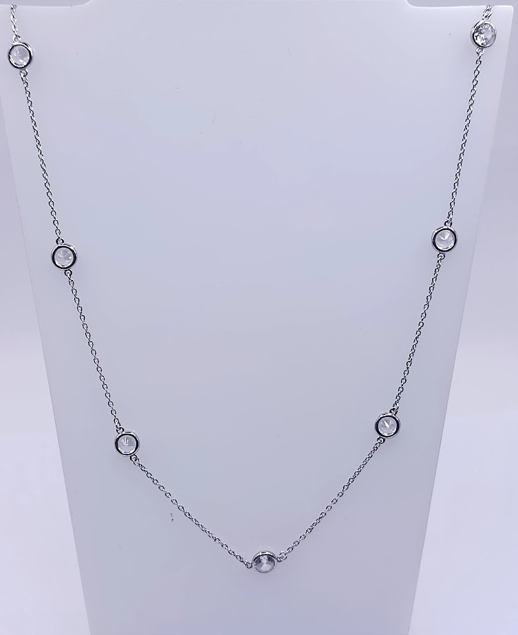 4559FNS1 Collar Plata Rodio  