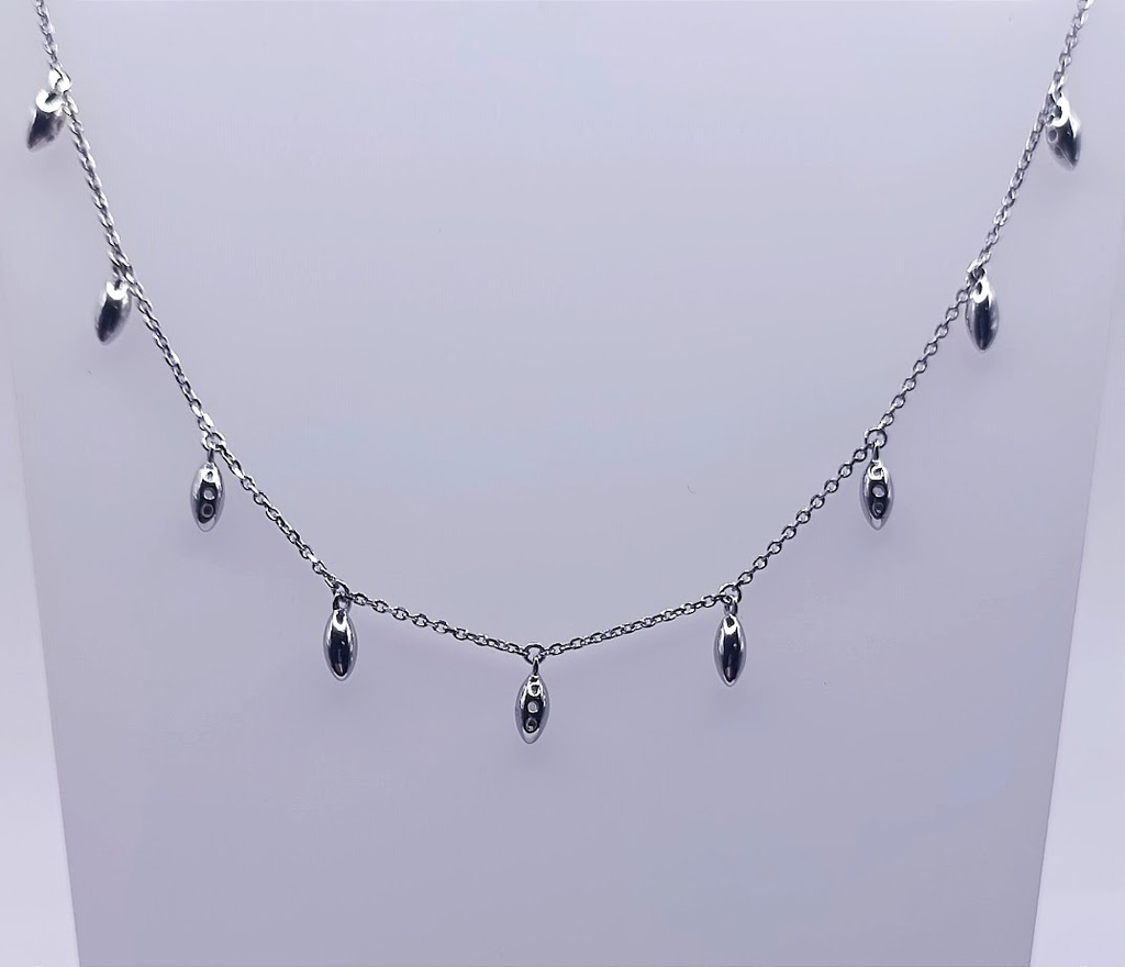 9247FNS1 Collar Plata Rodio  Colgantes
