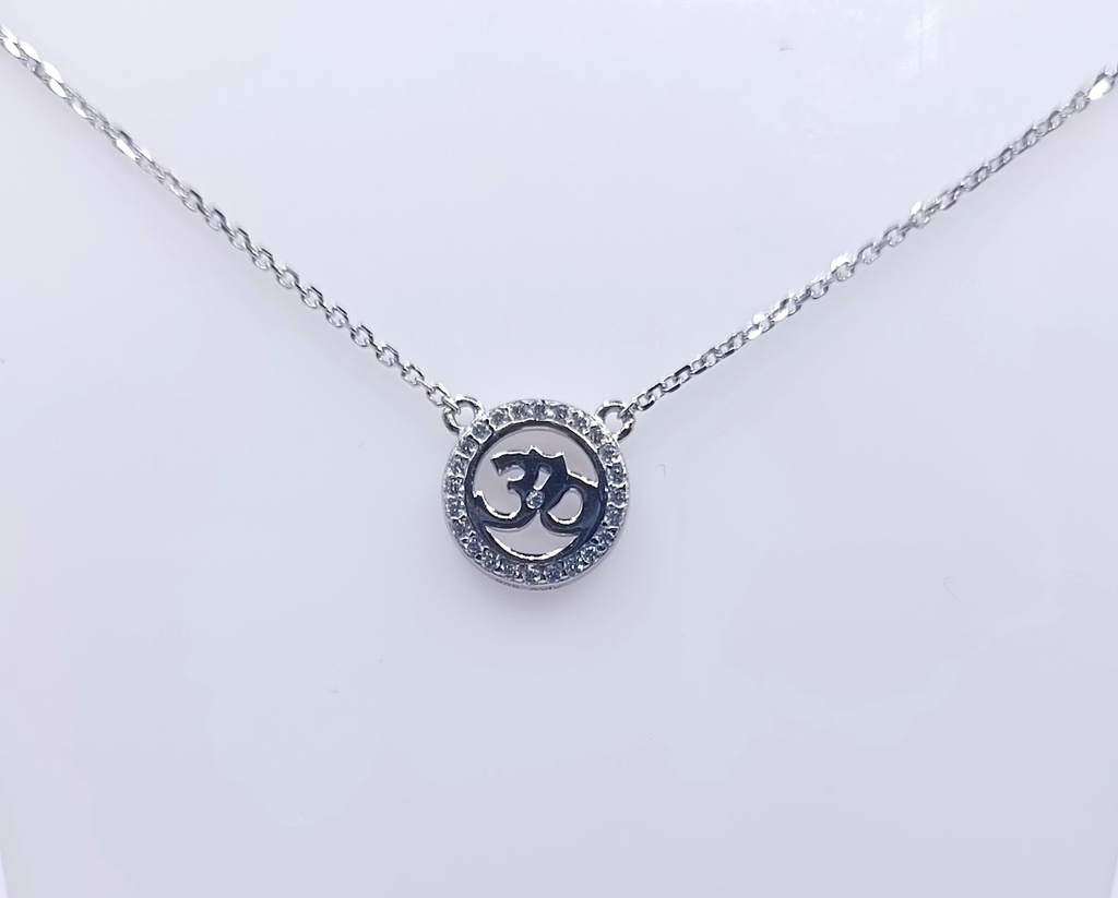 12207FNS1 Collar Plata Rodio Ohms