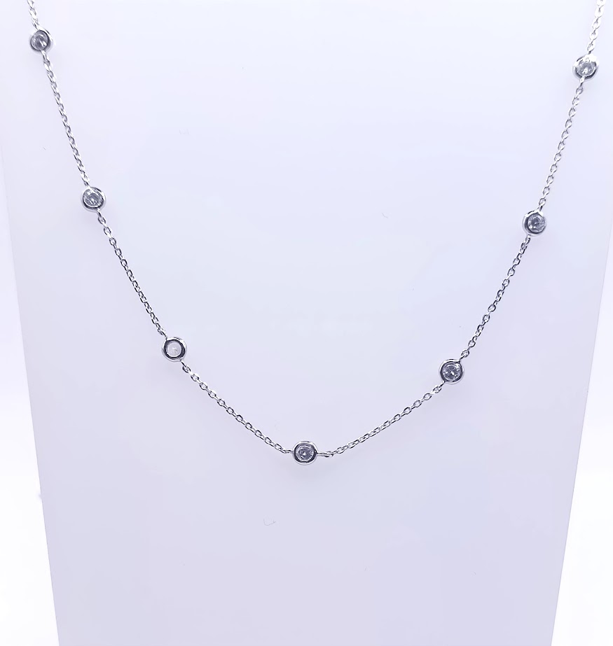 9257FNS1 Collar Plata Rodio  