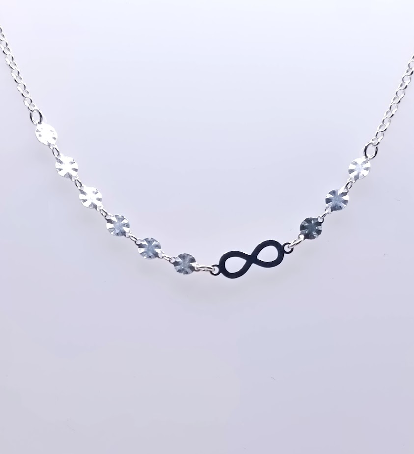 GIA12389 Collar Plata Infinito