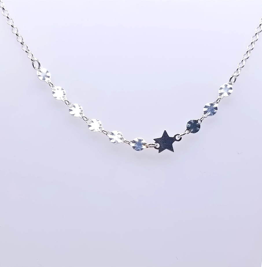GIA12392 Collar Plata Estrella