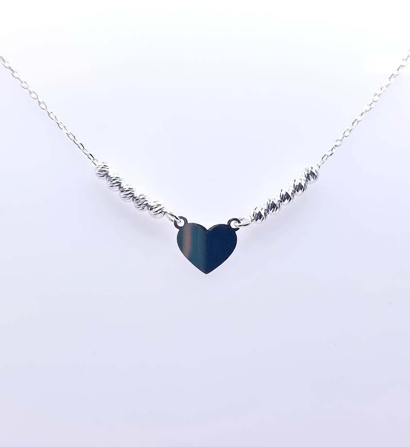 GIA12413 Collar Plata Corazon