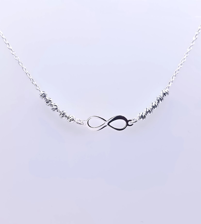 GIA12417 Collar Plata Infinito