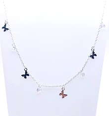 GIA11719 Collar Plata Mariposas