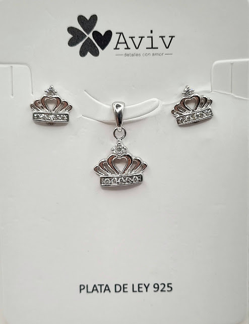 SA0580 Set Conjunto Plata COrona