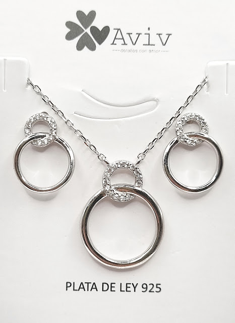 SA4945 Set Conjunto Plata y Cadena 