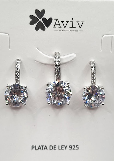 SA1113 Set Conjunto Plata Punto de Luz