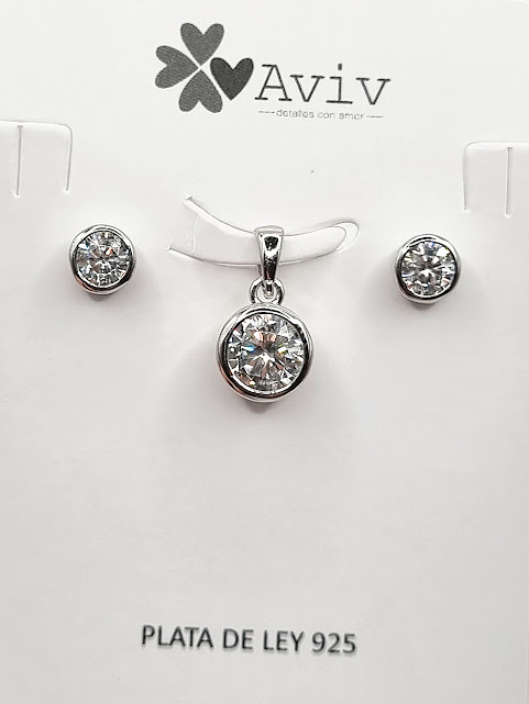 SA1543 Set Conjunto Plata Punto de Luz