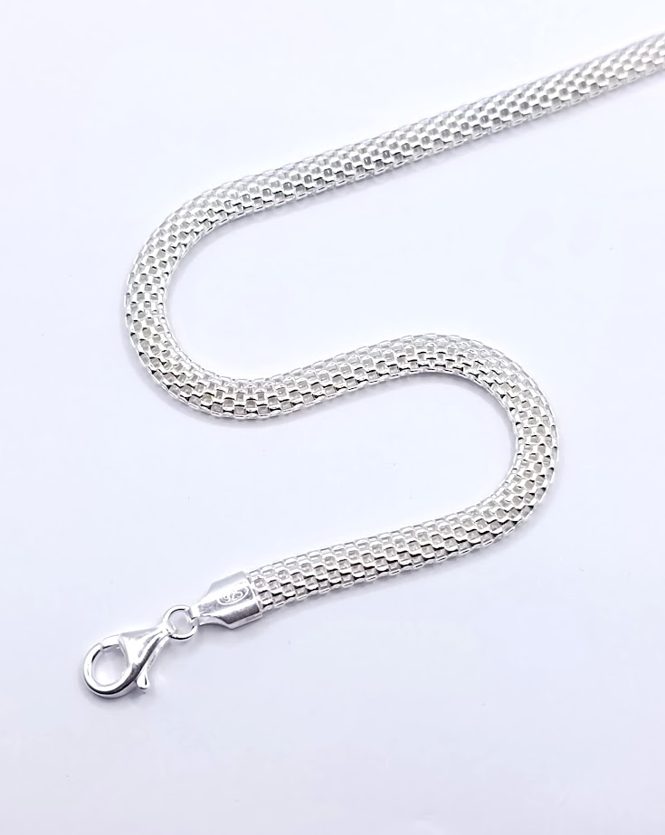 Cadena Plata Coreana Ov 490