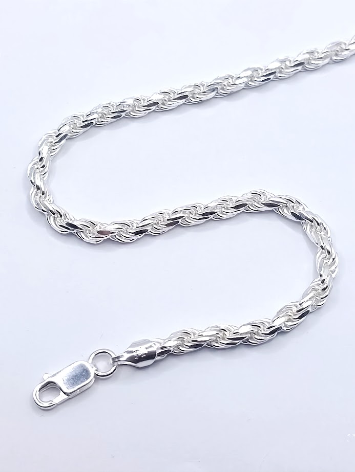 Cadena Plata Turbillon Facetado 100 