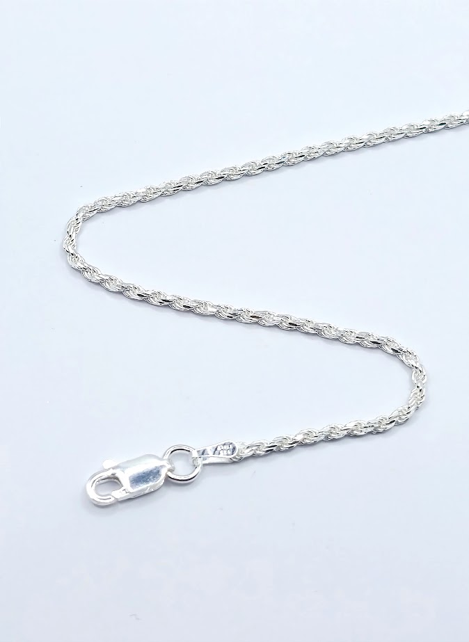 Cadena Plata Turbillon Facetado 035 