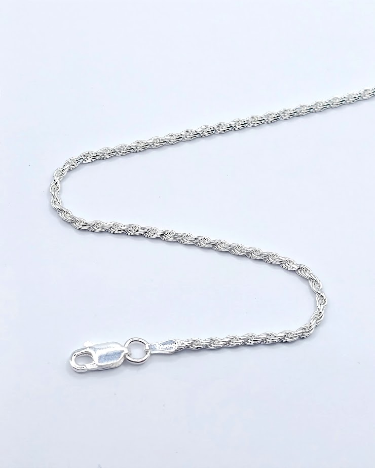Cadena Plata Turbillon Facetado 040 