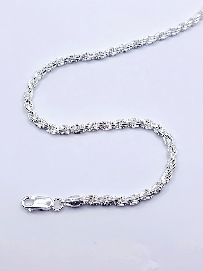 Cadena Plata Turbillon Facetado 070 