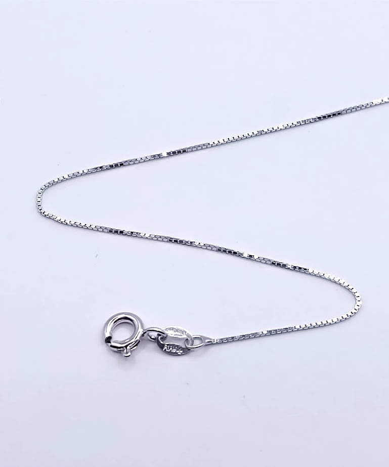 Cadena Plata Veneciana  012 Rodio
