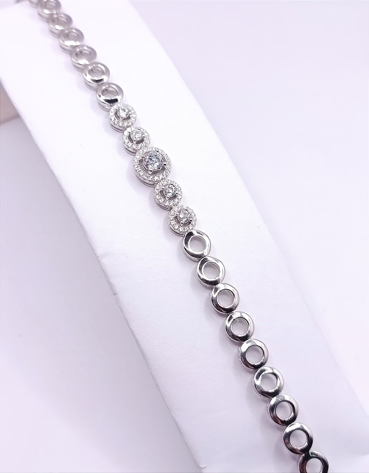 SB30347A1VI Pulsera Plata Circon 