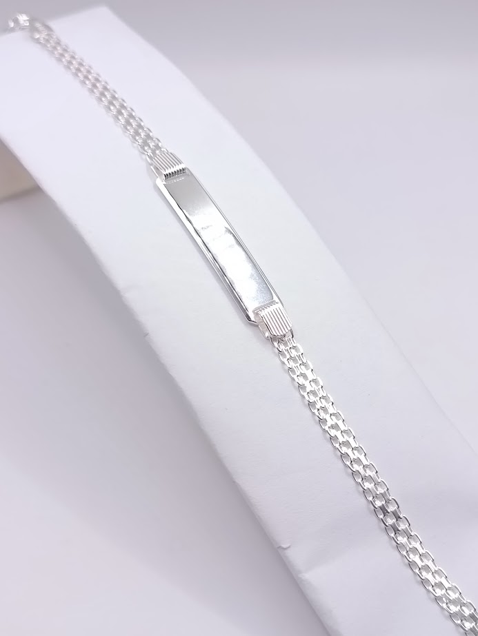 Piocha Plata Bismark Placa Recta