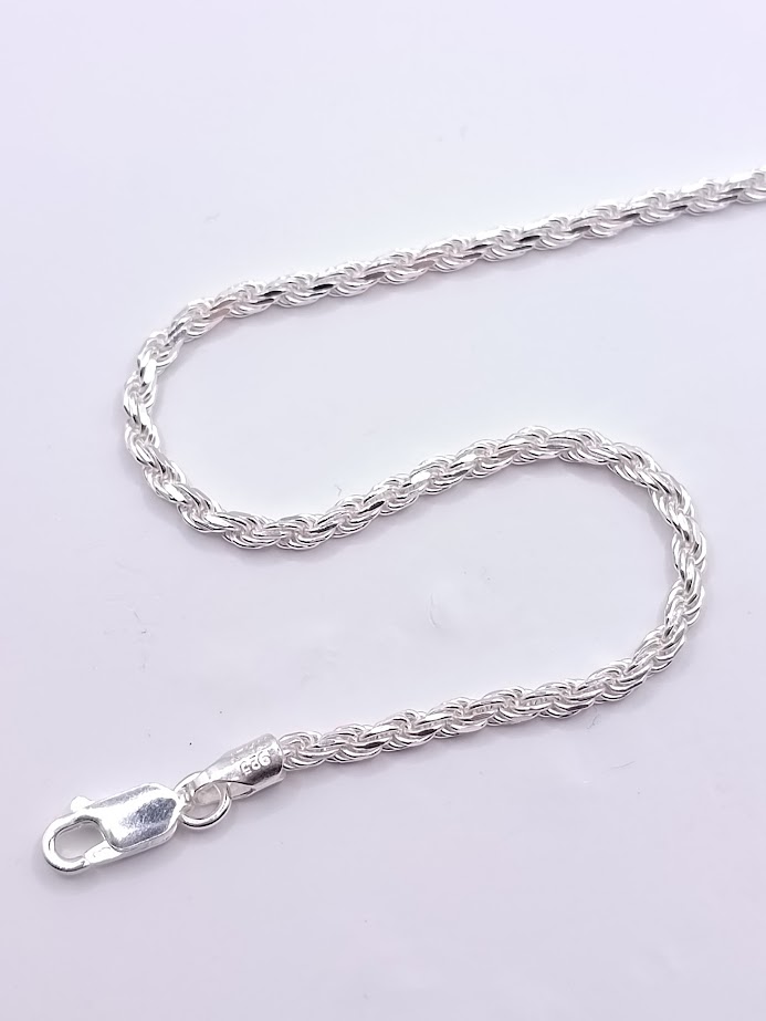 Cadena Plata Turbillon Facetado 060