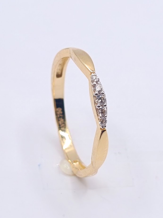 AZR1449 Anillo Oro Amarillo Circon