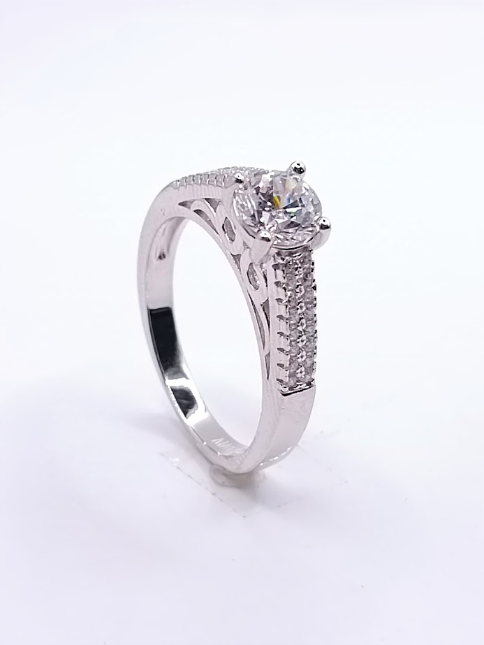 SL31037A1VI Anillo Plata Rodio