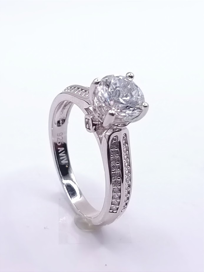 SL90800A1VI Anillo Plata Rodio