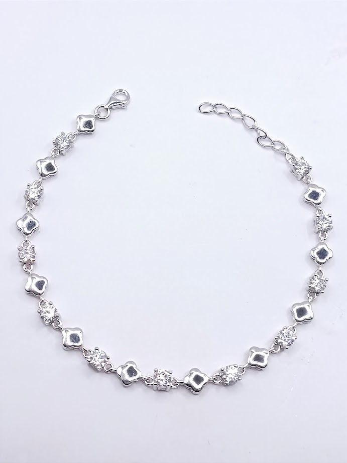 SB90530A1VI Pulsera de Plata Rodio Cz