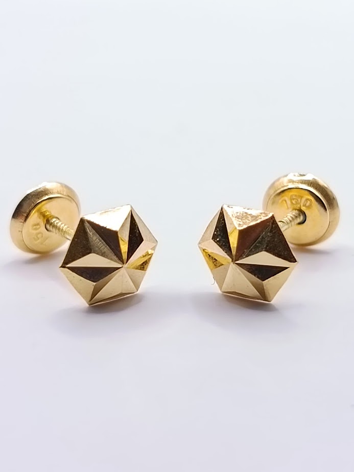 1-472301P6 Aro Oro Amarillo Hexagono 3D 