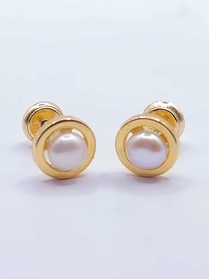 1-A08901PN7 Aro Oro Amarillo 1/2 Perla 