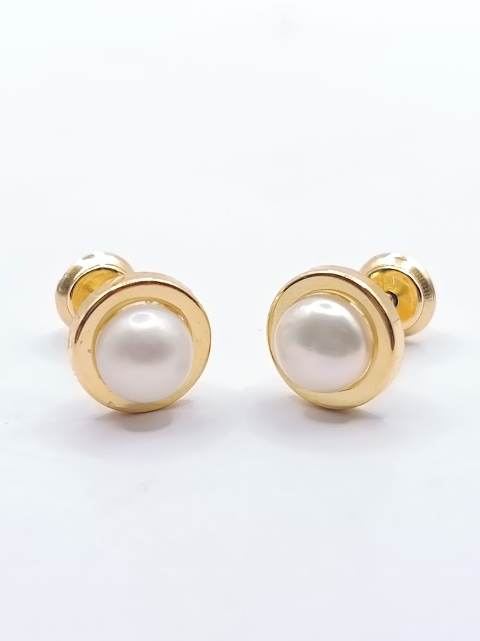 1-A08901PN8 Aro Oro Amarillo 1/2 Perla 