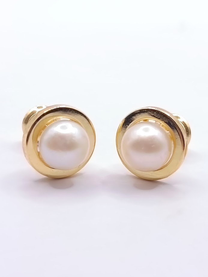 1-A08901PN9 Aro Oro Amarillo 1/2 Perla 