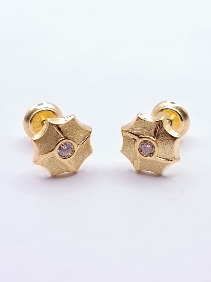1-B07901PSF7 Aro Oro Amarillo Zircon Flor 